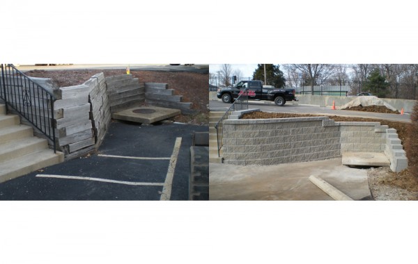 Retaining Wall – Before and After