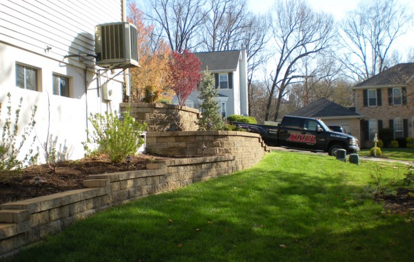 Retaining Walls with Landscaping