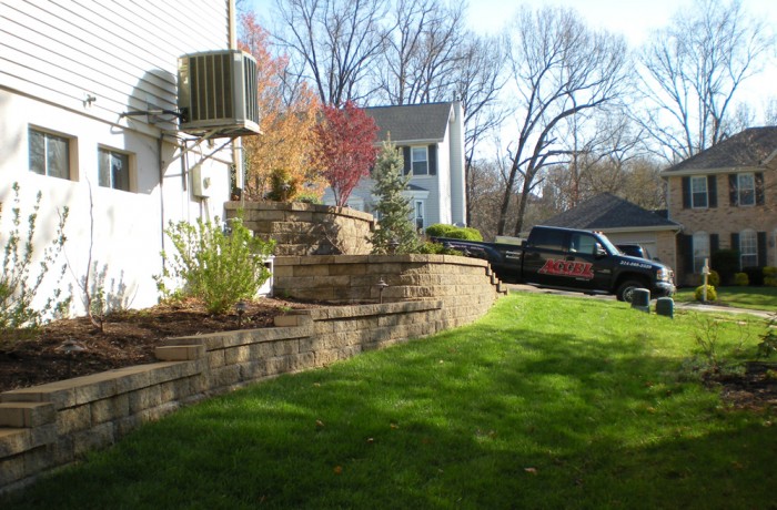 Retaining Walls with Landscaping