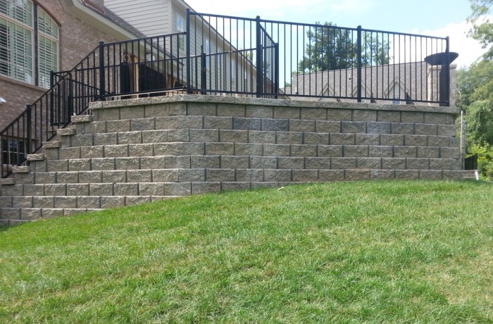 Retaining Wall with Steps