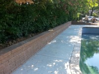 Tan Versa-lok retaining wall