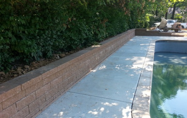 Tan Versa-lok Retaining Wall