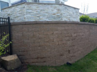 Tan Versalok Retaining Wall