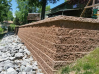 Rockwood Retaining Wall with Rip Rap