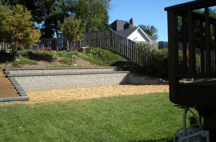 Rockwood Two Tier Retaining Wall