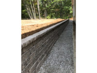 sandstone retaining wall